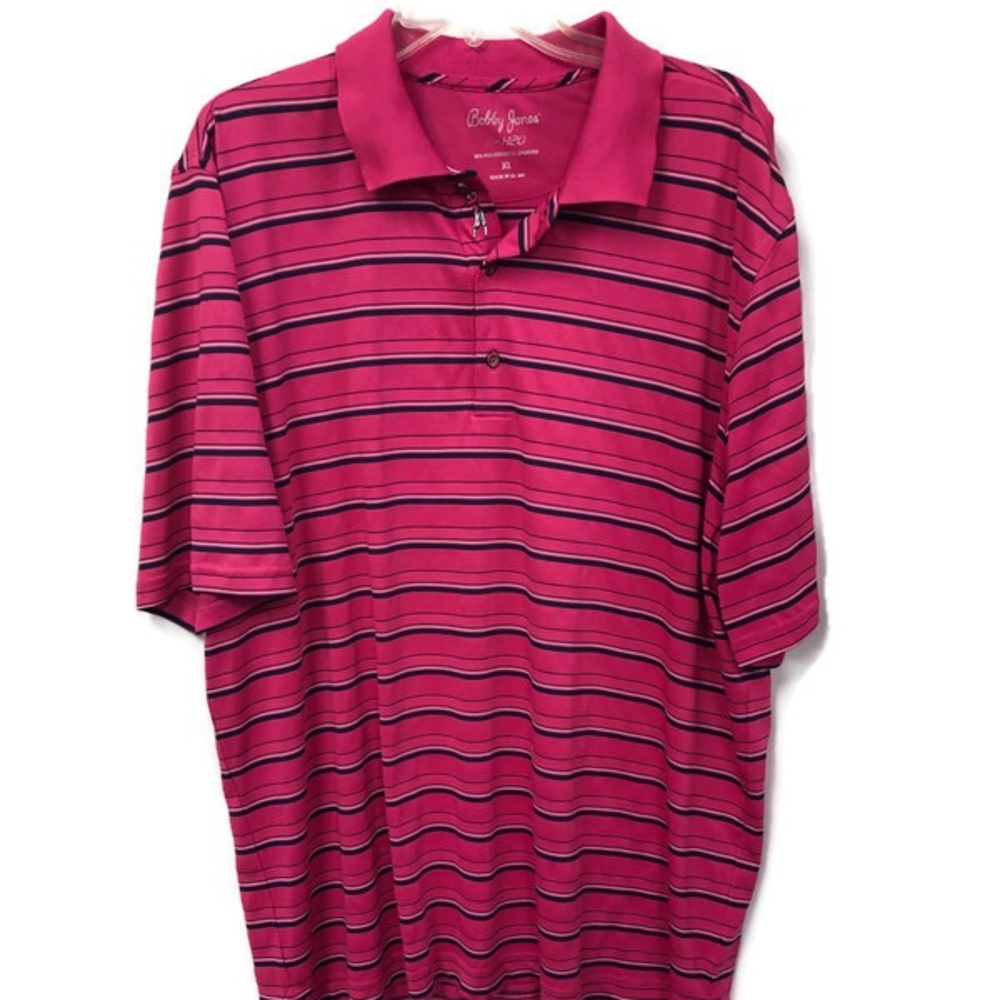 BOBBY‎ JONES H2O GOLF STRIPED POLO XL